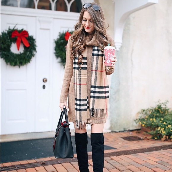 Accessories - Plaid soft oversized winter/Fall blanket scarf